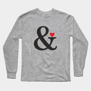 ampersand heart love gift Long Sleeve T-Shirt